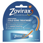 Zovirax Cold Sore Cream Tube 2g